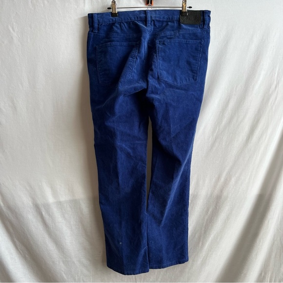 Lauren Jeans Co Blue Cerulean Blue Corduroy Straight Leg Pants.  Size 12 - Picture 2 of 11